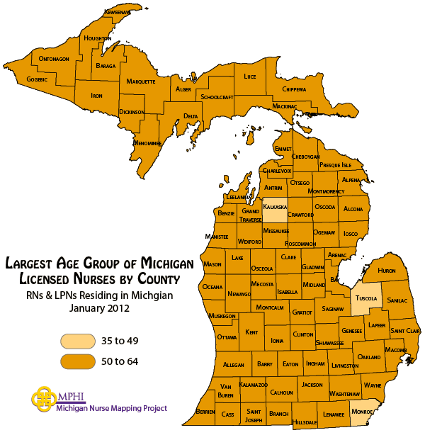 largest age group map